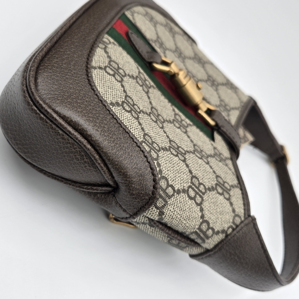 Gucci Balenciaga Collab Jackie 1961 Mini Shoulder Bag with Adjustable Strap NWOT - Picture 9 of 15